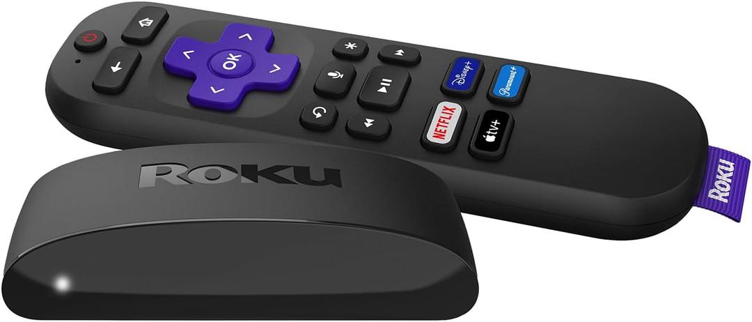 Roku Express 4K+ | HD/ 4K/ HDR Streaming Device with Voice Remote, TV Controls, Fast Wi-Fi, Premium HDMI Cable, and Easy Setup