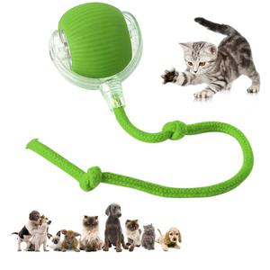 DVHNMK Chewie Viral 360 Smart Automatic Rolling Pet Ball  Interactive Dog & Cat Toy (Green)
