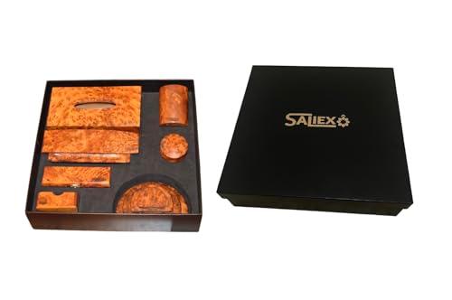 SALIEX Pen Holder, Document Organizer, Tissue Box, Business card holder, set of (7 articles)