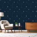 Celestial Star Peel and Stick Wallpaper, Night Sky Self-Adhesive Vinyl Wallpaper for Home Decor 17.7" x 118"