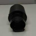 Carbon Fiber Exhaust Tip 2.5" Inlet to 4"Outlet, Universal Tailpipe 2.5 Inch Exhaust Muffler Tip (Matte)
