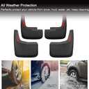 Tecoom Mud Flaps Splash Guards Compatible with 2015-2020 Ford F150 with Wheel Lip Molding Front and Rear 4pcs Set ABS Molded