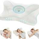 NEWBULIG Cervical Neck Pillow, Ergonomic Memory Foam Pillow for Neck Pain Relief, Contour Bed Pillow with Neck Support for Side, Back & Stomach Sleepers, Queen, White