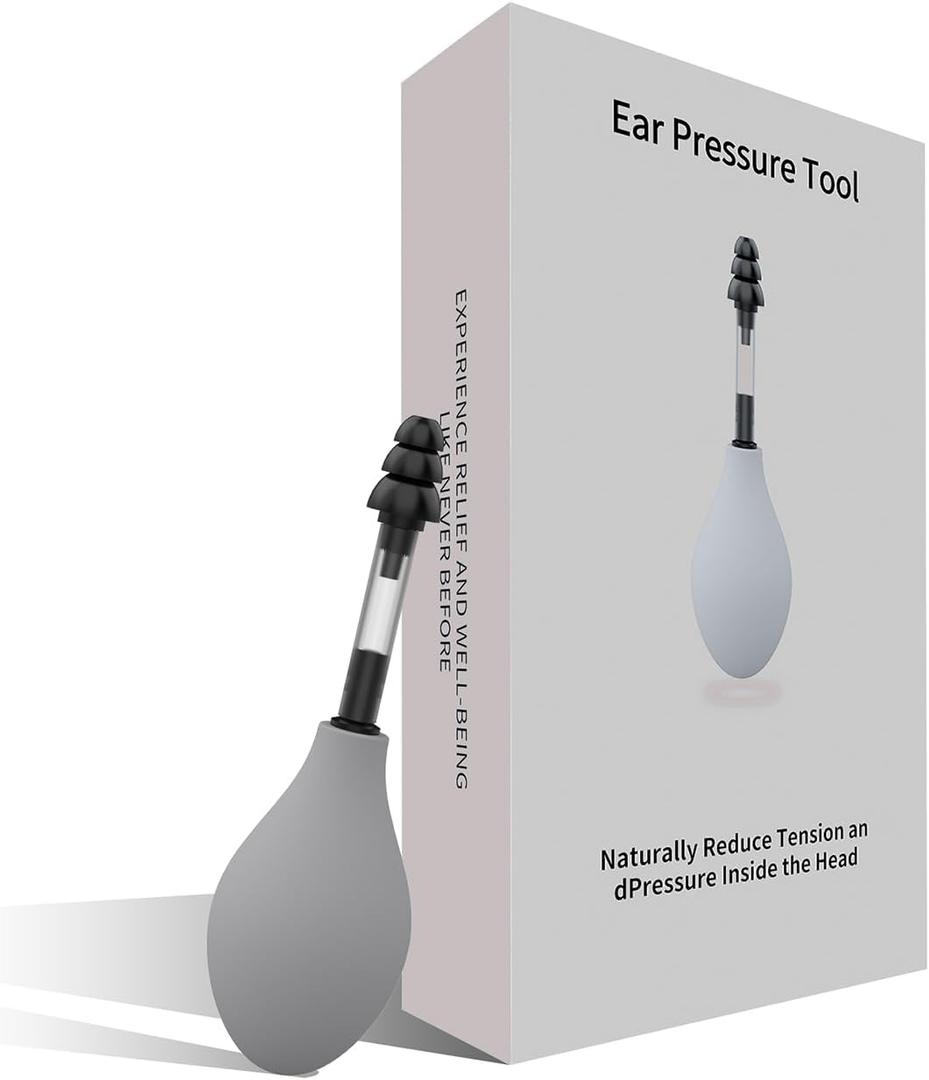 Ear Pressure Relief Suction Device - Instant Inner Ear Tension Relief for Migraines, Tinnitus & Travel Discomfort | Safe, Portable & Effective Ear Wax Removal Tool