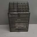 Sorbus Acrylic Makeup Organizer Set, 6-Drawer Vanity & Countertop Cosmetic Storage with Small & Wide Compartments, Black-Tint Makeup Storage for Brushes, Jewelry  Holiday Gift for Women & Teens (4 Large, 2 Small Drawers)