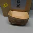 Zhehao 300 Pack Nacho Hot Dog Trays Disposable Kraft Paper Food Tray Food Serving Boat Paper Boat Brown Greaseproof for Camping Picnic Carnival Party, Holds Snack(2 lb)