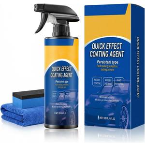 Quick Effect Car Coating Spray, Waterless Wash & Polish, Car Coating Spray for Shine & Protection, Quick Acting Paint Protection and Glass Cleaner (1pcs)