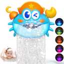 Bath Toys,Light Up Baby Bath Toys Bath Bubble Machine with Colourful RGB Light Great Birthday for Toddler Boys and Girls Tub Toy for Kids Ages 1-3 4-8