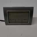 AcuRite Atomic Alarm Clock with Date, Day of Week and Temperature, Grey (0.5, Gray)