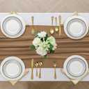 2 Pack 10 Ft Chiffon Table Runner Brown Gauze Long Table Runners 27x120 Inches Sheer Tulle Table Runner for Rustic Wedding Reception Bridal Shower Decorations Birthday Party