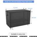 Outdoor Prep Table Cover 72 Inch,Waterproof Patio Stainless Steel Metal BBQ Table Cover All Season Protection for Outdoor Table - 72 x 24 x 35 Inch