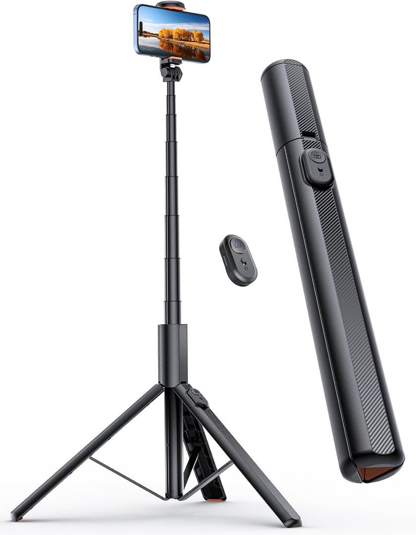 ANXRE 71" Phone Tripod, NT79 Extendable Selfie Stick with 1/4" Camera Mount for Cell PhoneCamera, Phone Tripod Stand Holder with Remote Compatible with iPhone Android, Camera