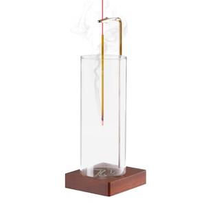 2 Pack Incense Holder for Sticks, Insence-Stick Holder Ash Catcher with Removable Glass [Anti-Ash Flying], Mess-Free Incense Burner Holder, Perfect for Meditation Yoga Relaxation, Home Decor