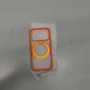 TORRAS Upgrade 360 Magnetic Stand for iPhone 17 PRO Case with Camera Control Button, Fit for MagSafe, Mil-Grade Protection, Slim Soft Edge Translucent Back for iPhone 17Pro 6.3 inch, Orange