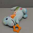 Baby Dino Musical Stuffed Animal Toys for 0-3-6-9-12 MonthsInfant Dinosaur Tummy Time Toys with Crinkle Sound Paper,TeetherTextures & Rattles for Newborn Boys Girls Birthday GiftsBlue