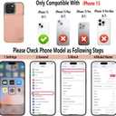 GUERNICA for iPhone 15 Wallet Case with RFID Blocking Card Holder for Women Men, Kickstand Shockproof Phone Case for iPhone 15(6.1"),Rose Gold