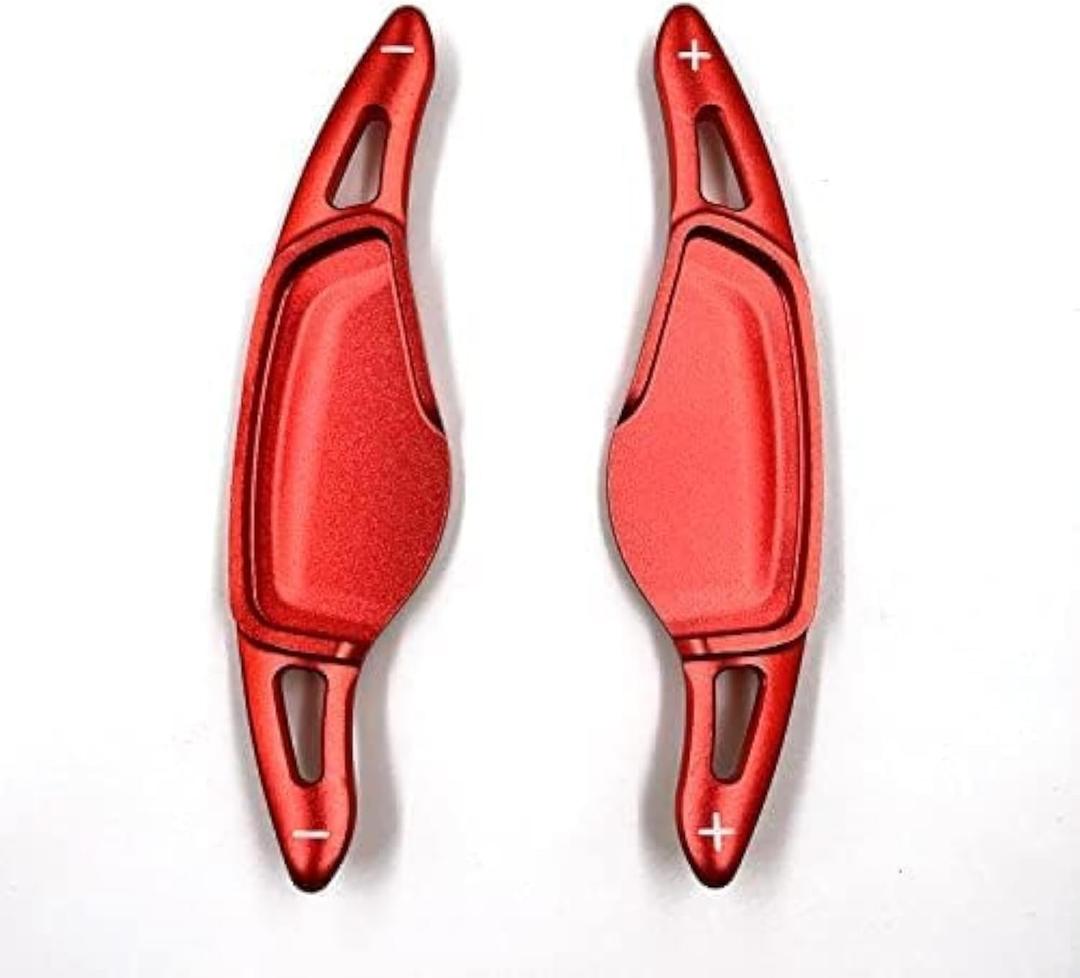 Aluminum Alloy Paddle Shifter Compatible with BMW (2018-2024, G Platform) FIT 3 4 5 6 7 8 X3 X4 X5 X6 X7 Z4 Series (red)