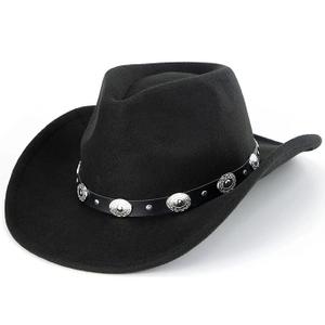 Vikodah Kids Wide Brim Western Cowboy Cowgirl Hat - Boys Girls Felt Fedora Hats for 3-7 Years