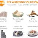 K&H Pet Products Pet Bed Warmer, Turn Any Pet Bed Into a Heated Cat or Dog Bed, Waterproof Indoor Heated Warming Pad Insert, Automatic Temperature, Safety Listed - Large 24.5 X 11.75in Gray