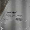 School Smart Finger Paint Paper, 60 lb, 16 x 22 Inches, White, 500 Sheets