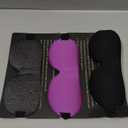 LKY DIGITAL Sleep Mask for Side Sleeper 3 Pack, Blackout 3D Eye Mask for Sleeping, Night Blindfold for Men Women (Purple & Gray & Black)