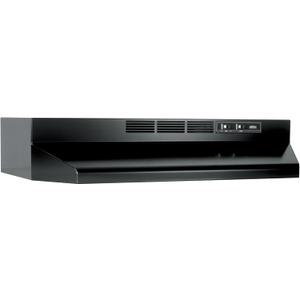 Broan-NuTone 413023 Ductless Range Hood Insert with Light, Exhaust Fan for Under Cabinet, 30-Inch, Black