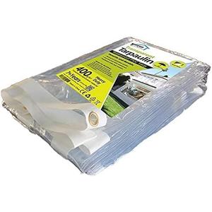RAWNICE Clear Tarps Heavy Duty Waterproof 4.5ft x 6ft,Multipurpose Poly Tarp Cover, tarp Waterproof UV Resistant Tear&Fade Resistant, Outdoor Tarpaulin for Roof, Camping, Patio, Pool, Boat, Car