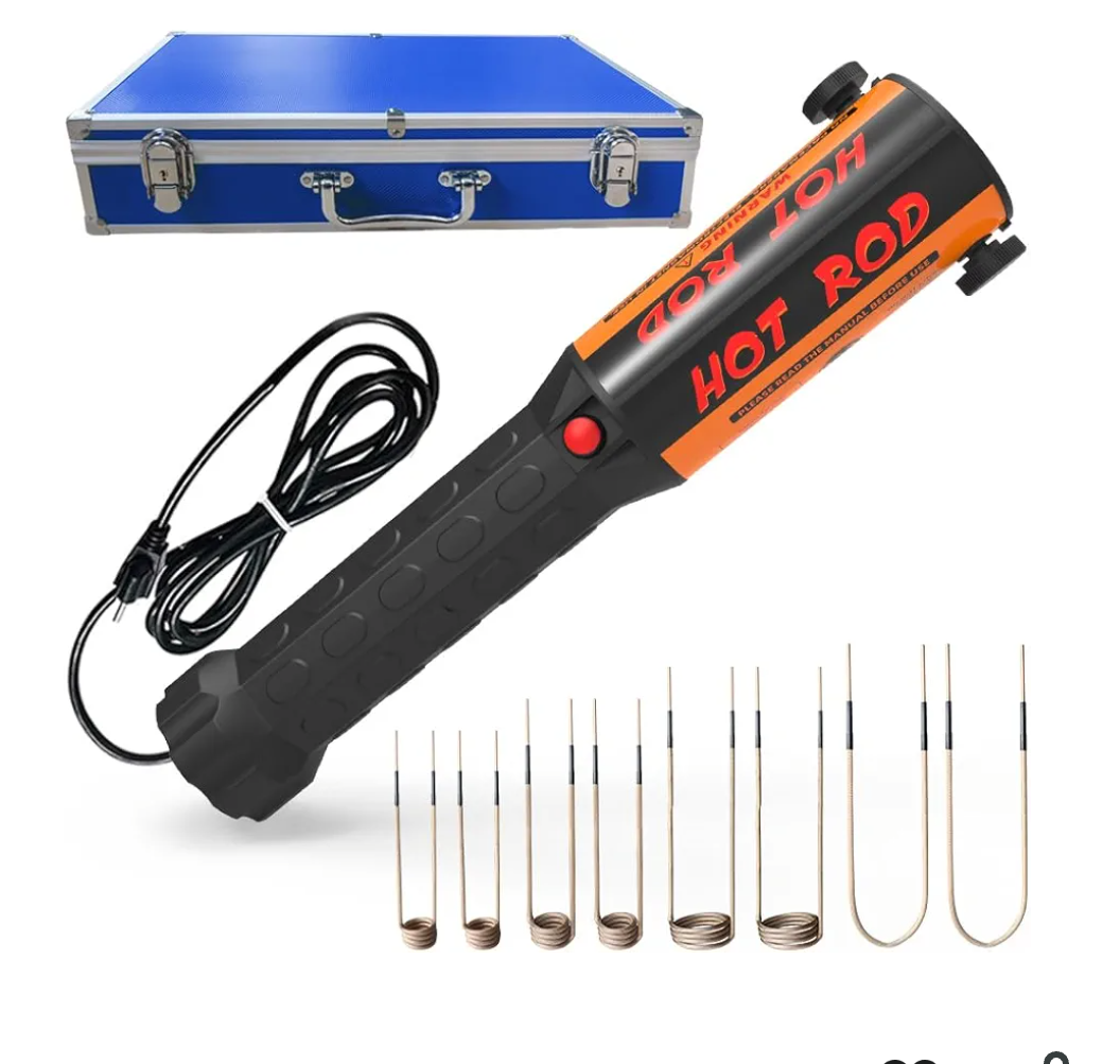 Solary Magnetic Induction Heater Bolt Removal, 1200W 110V Heat Induction Tool for Rusty Screw Removing, Nut Buster Tool with 8 Induction Coil and Box