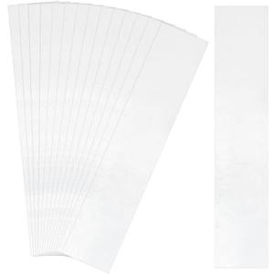 PH PandaHall 7.839 inch 60 Pack Plastic Poly Bags, 2 Mil Tubular Transparent Plastic Poster Tube, Flat open long sleeves for Wigs, Posters, Popcorn, Blueprint, Unsealed
