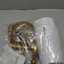 MOKATNG Bathroom Light Fixtures, 3-Light Brushed Gold Vanity Lights, Bathroom Lighting Fixtures Over Mirror with Flared White Fabric Shade, Modern Wall Sconces for Living Room Hallway