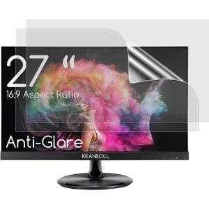 2 PCS 27" Anti Glare Screen Protector for 27 Inch 16:9 Widescreen Desktop Monitor, Matte Screen Filter for Sceptre/LG/Dell/HP/Acer/ViewSonic/ASUS/Aoc/Samsung,Eye Protection & Anti Scratch film