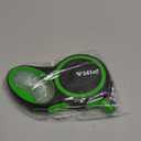 PINA Retractable Dog Leash, 16ft Dog Leash for Small Medium Dogs Up to 44lbs, 360° Tangle-Free Strong Reflective Nylon Tape, with Anti-Slip Handle, One-Handed Brake, Lock - Black Green
