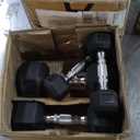 CAP Barbell Rubber Coated Dumbbell Weight Set with Vertical Rack | 100 lb, 150 lb, and 210 lb Options