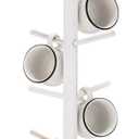 Christmas Tree Coffee Mug Holder 8 Hooks Snowflake Mug Holder for Countertop Snowflake Cup Rack Wood Christmas Tree Display for Kitchen Coffee Accessories (Retro White)