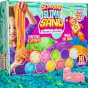 SLIMYGLOOP SLIMYSAND Value Pack by Horizon Group USA, Includes Over 3 lbs. of Stretchable, Expandable, Moldable, Non-Stick Slimy Play Sand in Resealable Bags, 10