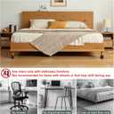 Wooden Furniture Bed Risers - 3 Inch Circle Heavy Duty Furniture Height Extenders Lifts for Sofa Couch Desk Chair Table Base Raising Space, Convenient Store and Cleaning, Pack of 4