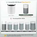 Blue Pure 511 Replacement Filter Compatible with Blueair Blue Pure 511 Air Purifier, 2-in-1 511 HEPA Particle Filter and Activated Carbon Filter, 2 Pack