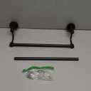 BigBig Home Bronze Double Towel Bar, Oil Rubbed Towel Holder Adjustable 15 to 28 Inch Bathroom, Rustic SUS 304 Stainless Steel Towel Rack for Wall Mounted Farmhouse ORB