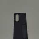 Samsung Galaxy Z Fold7 Silicone Phone Case, Protective Cover with Stand, Secure Grip, Soft, Comfortable Design, US Version, Black