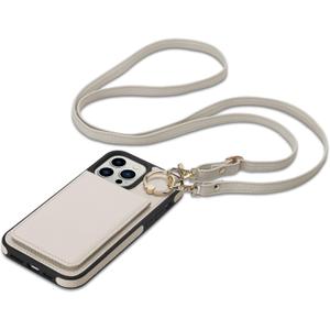 Keallce Case for iPhone 14 Pro Max 6.7'', Detachable Crossbody Wallet Case with RFID Blocking Card Holder, 360Stand Ring, Flip Leather Phone Cover Lanyard Shoulder Women for iPhone 14 Pro Max, Beige