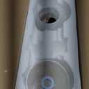 Brushed Nickel Chandelier for Kitchen Island 4-Light Linear Chandeliers for Dining Room Modern Farmhouse Classic Light Fixture with White Linen Shades Over Dining Table