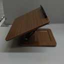 Book Stand for Reading, 360° Rotating Hands Free Book Holder, Adjustable Height and Angle, Page Clip for Cookbook, Recipe, Magazine, Laptop,Tablet, Foldable for Kitchen, Office, School