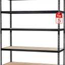 Garage Storage Shelves 5 Tiers, Heavy Duty Storage Shelving Racks with 3000 LBS Capacity, 60 " L x 24 in W x 72 in H Metal Adjustable Shelving Unit for Kitchen Pantry Basement Bathroom Laundry
