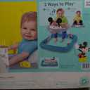 Bright Starts Disney Baby Mickey Mouse Original Bestie 2-in-1 Baby Activity Walker - Easy Fold Frame and Removable -Toy Station, 6 Months and up (White)