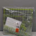 Quilting Rulers,7 Acrylic Ruler Quilting Templates(4.5"X4.5", 6"X6", 9.5"X9.5", 12.5"X12.5",6.5"x12",2"x12",3"x9"),Acrylic Rulers Fabric Cutting Ruler with Non-Slip Rings for Quilting and Sewing (yellow green)