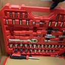 CRAFTSMAN Mechanics Tool Set 105 Pcs, Standard (SAE) and Metric with Case , 1/4 and 3/8 Inch Drive Car Tool Kit( CMMT12123)