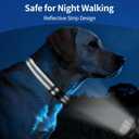 Kazazoo Reflective Dog Collar with Soft Padding Dog Collar for Medium & Small Dogs, No Pull, Heavy Duty, Adjustable Nylon Collar with Quick-Release Buckle, Walking Training-Grey-S