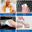 100 Pack Melamine Magic Sponge Eraser Extra Large No Scratches Cleaning Sponge Dish Sponges Household Cleaning Sponge for Kitchen, Bathroom,Furniture, Floor, Bathtub and Wall Cleaner (White)