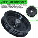 NICHEFLAG 2 Pack 753-08171 Idler Pulley for Cub Cadet 42" 50" RZT 50 Deck