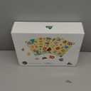 GRINNNIE Wooden Puzzles for Toddlers 3 4 5 Years Old, Montessori Toddler Toys 5PCS Peg Puzzles with Knob - Number, Alphabet, Shape, and Animal, Great Christmas Birthday Gifts for Boys Girls